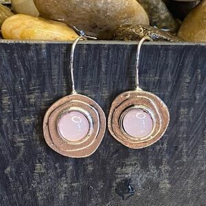 Pink Rhinestone Earrings